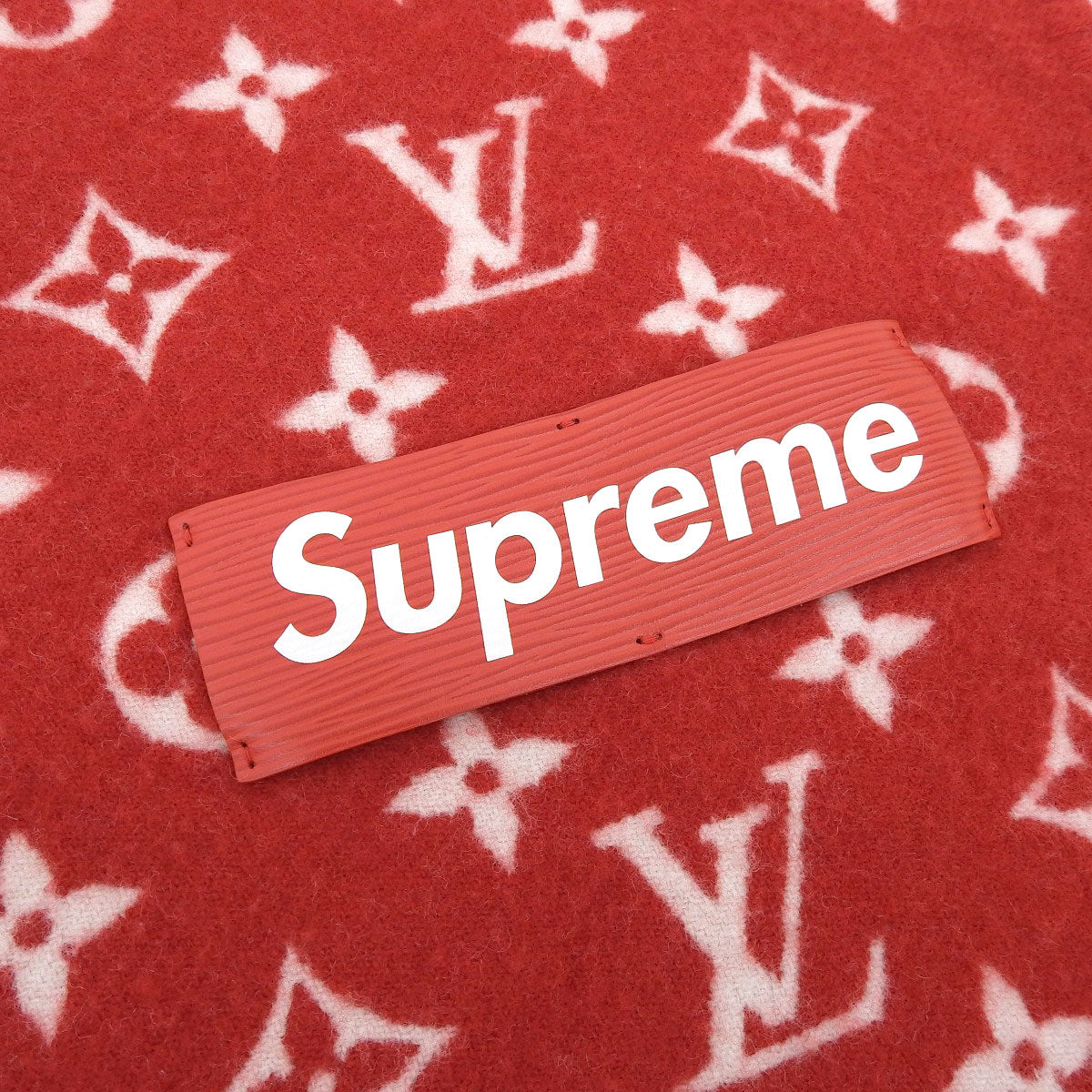 Louis Vuitton Supreme Monogram Blanket Red