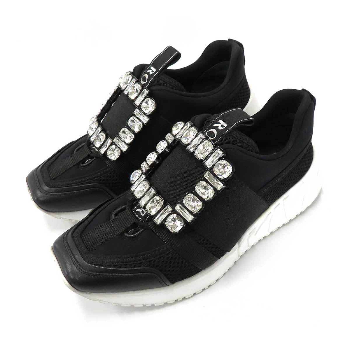 Roger Vivier Leather Slip-On Sneakers