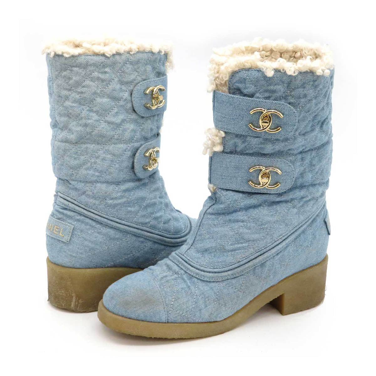 Chanel Denim Short Boots G36702