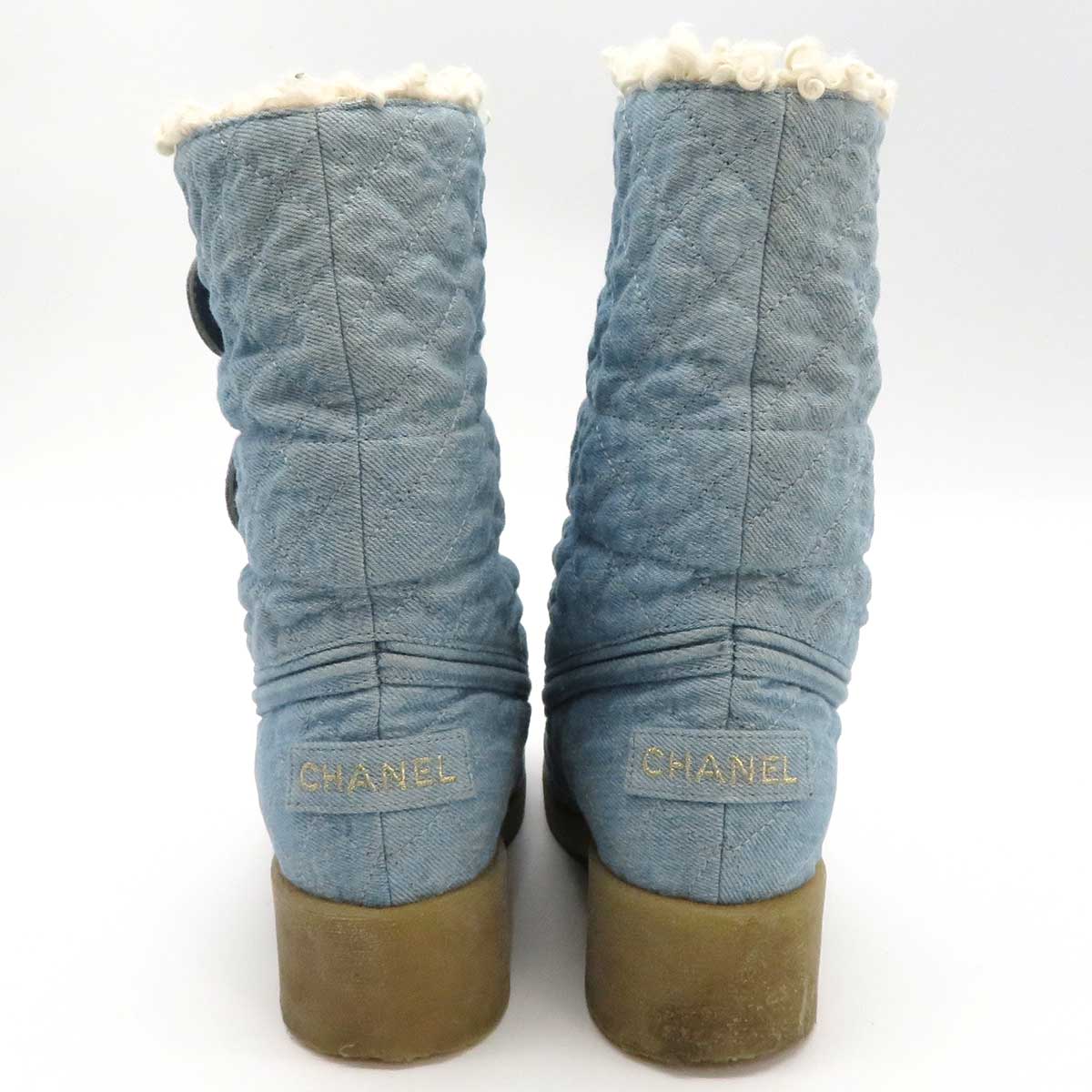 Chanel Denim Short Boots G36702