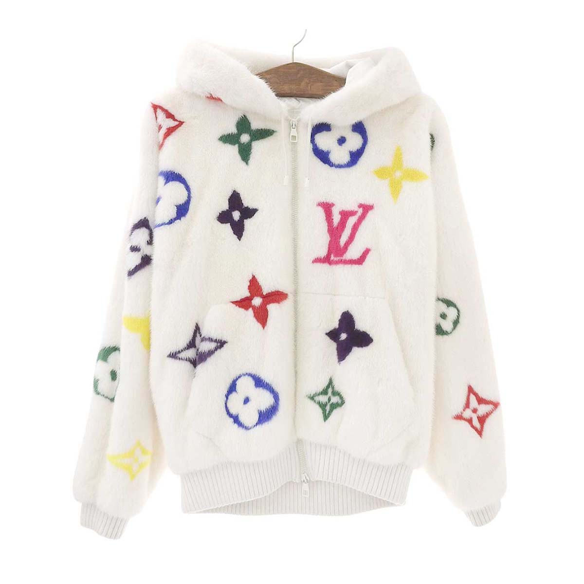 Louis Vuitton Multicolor Mink Fur Hoodie