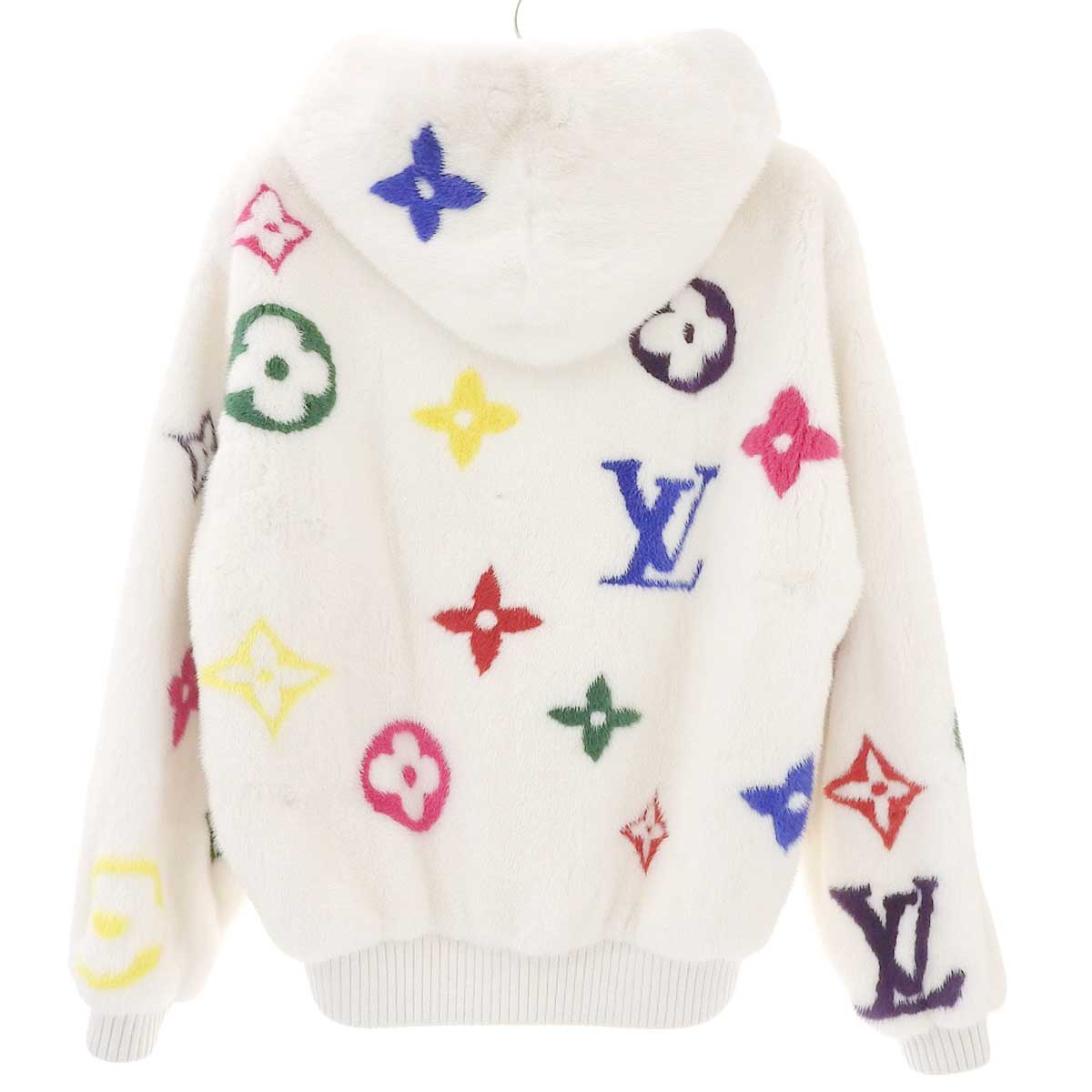 Louis Vuitton Multicolor Mink Fur Hoodie