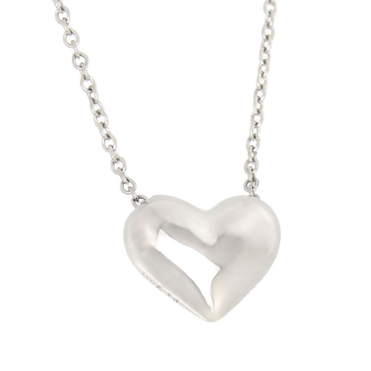Platinum Diamond Mini Etoile Heart Pendant Necklace
