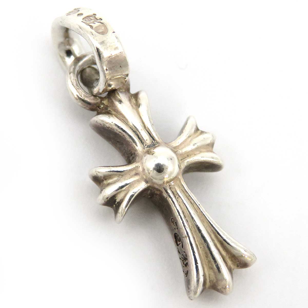 Diamond Cross Silver Pendant