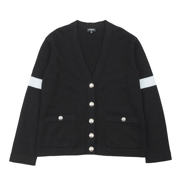 CHANEL COCO MARK CASHMERE KNIT CARDIGAN