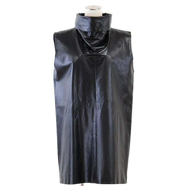 Louis Vuitton Leather Sleeveless Dress