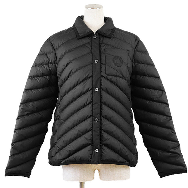 HERMES Sellier Rubber Patch Herringbone Quilted Down Jacket