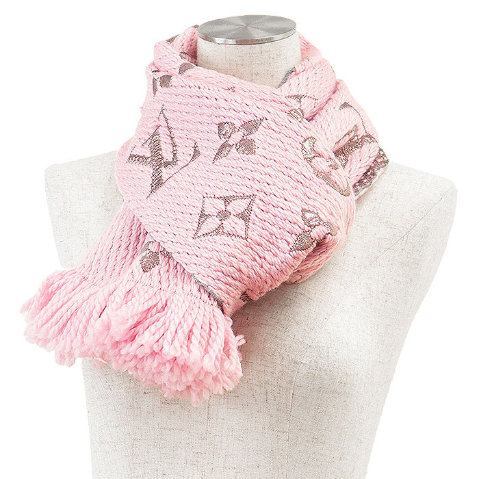 Louis Vuitton Echarpe Logomania Monogram Wool Silk Metallized Scarf