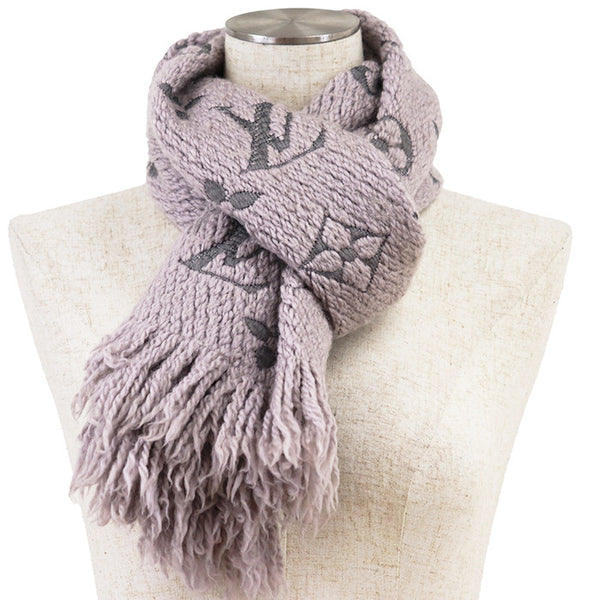LouisVuittonEcharpeLogomaniaWoolSilkScarf