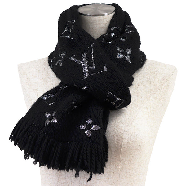 Louis Vuitton Echarpe Logomania Wool Silk Scarf