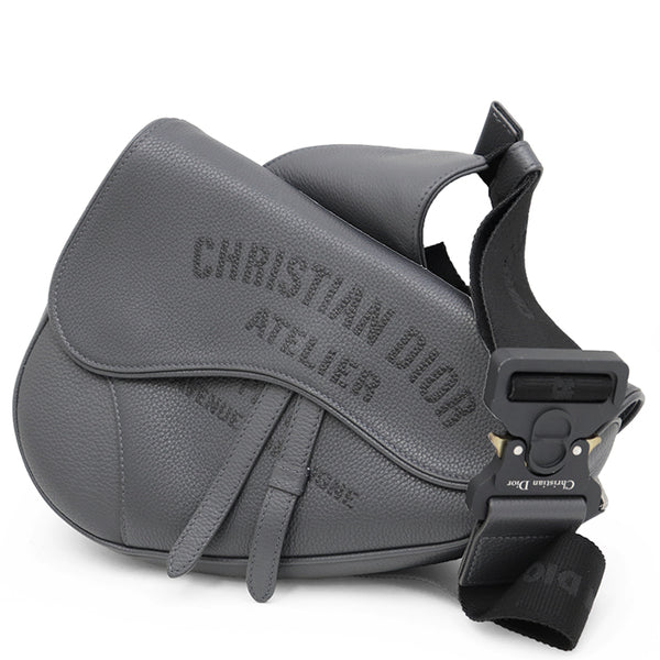 Christian Dior Saddle Atelier Leather Shoulder Bag