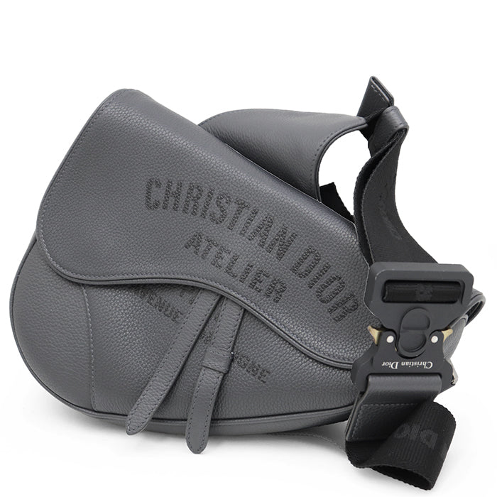 Christian Dior Saddle Atelier Leather Shoulder Bag