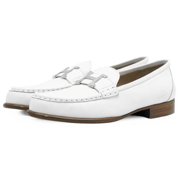 Hermes Constance Leather Loafers