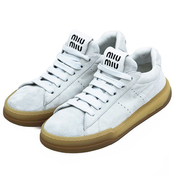 Miu Miu Suede Low Top Sneakers