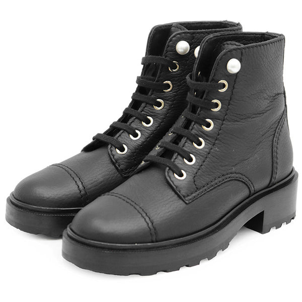 CHANEL Pearl COCO Mark Boots