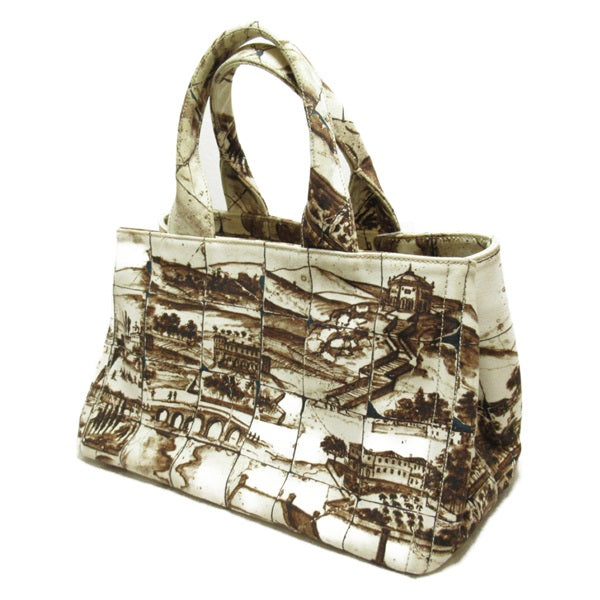Prada Canapa Stampato Handbag Canvas Handbag in Good condition