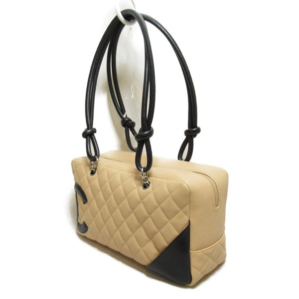 Cambon Quilted Leather Bowling Bag