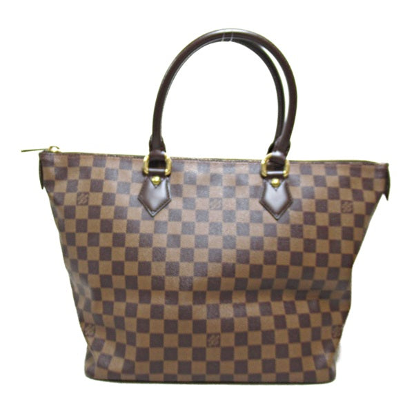 Louis Vuitton Damier Ebene Saleya MM Canvas Handbag N51182 in Very Good Condition