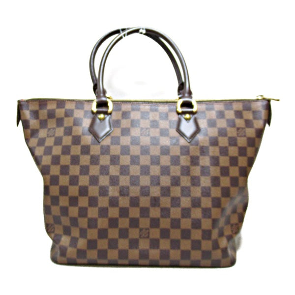 Louis Vuitton Damier Ebene Saleya MM Canvas Handbag N51182 in Good condition