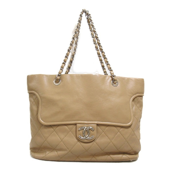 Quilted Leather Chain Tote
