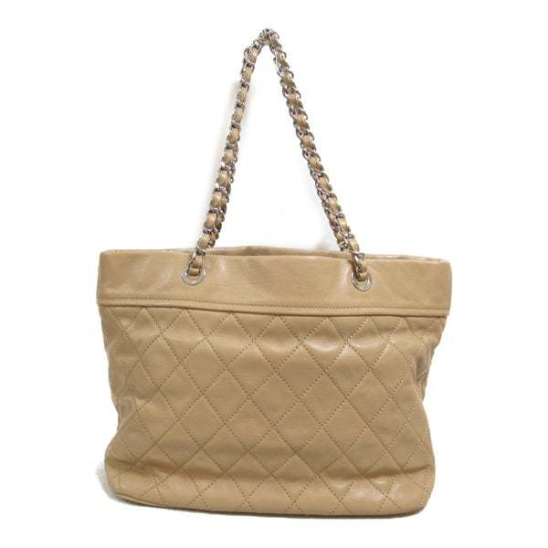 Quilted Leather Chain Tote