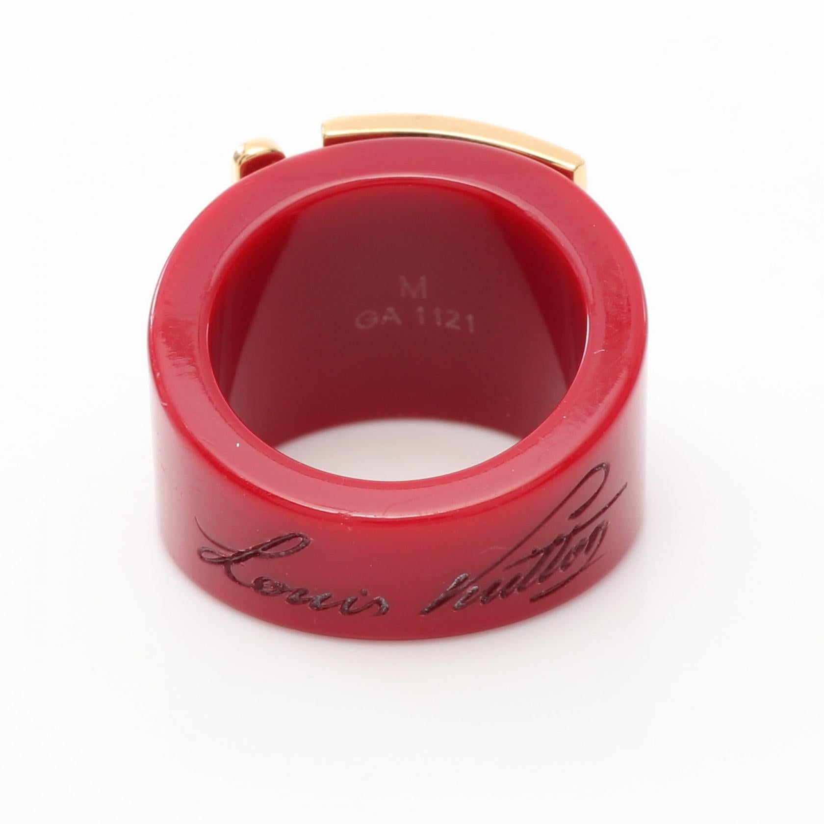 Louis Vuitton Lockme Fuchsia Ring M66832