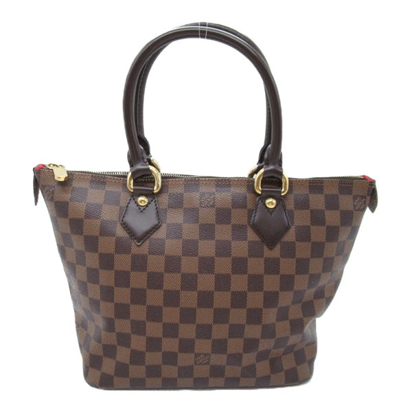 Louis Vuitton Damier Ebene Saleya PM Canvas Handbag N51183 in Excellent condition