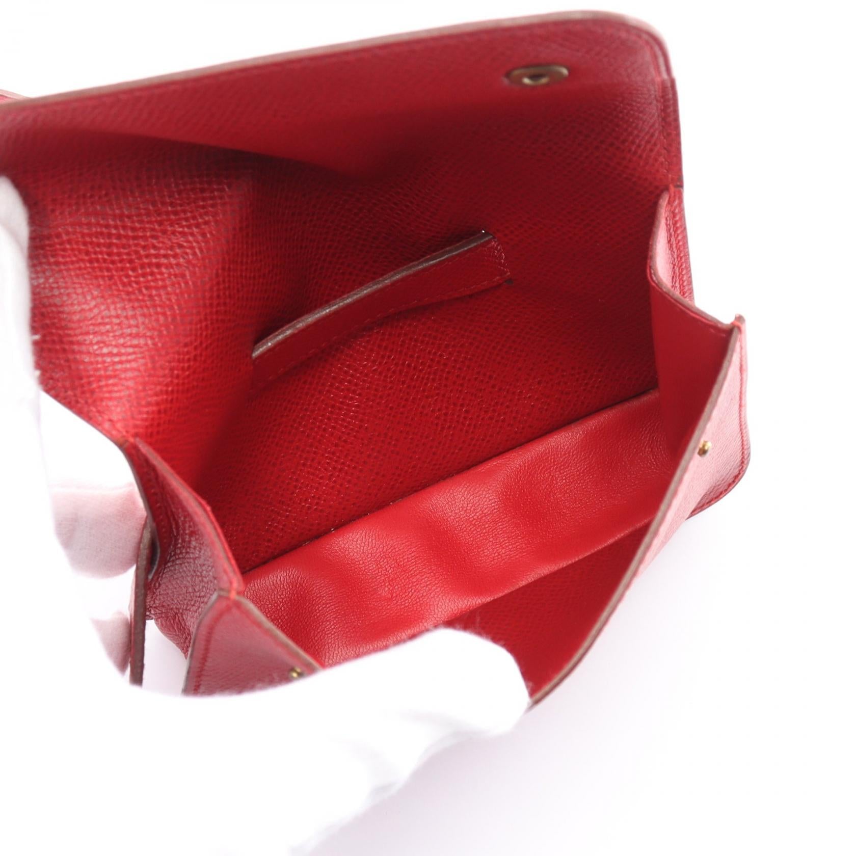 Hermes Pochette Green Waist Bag Red