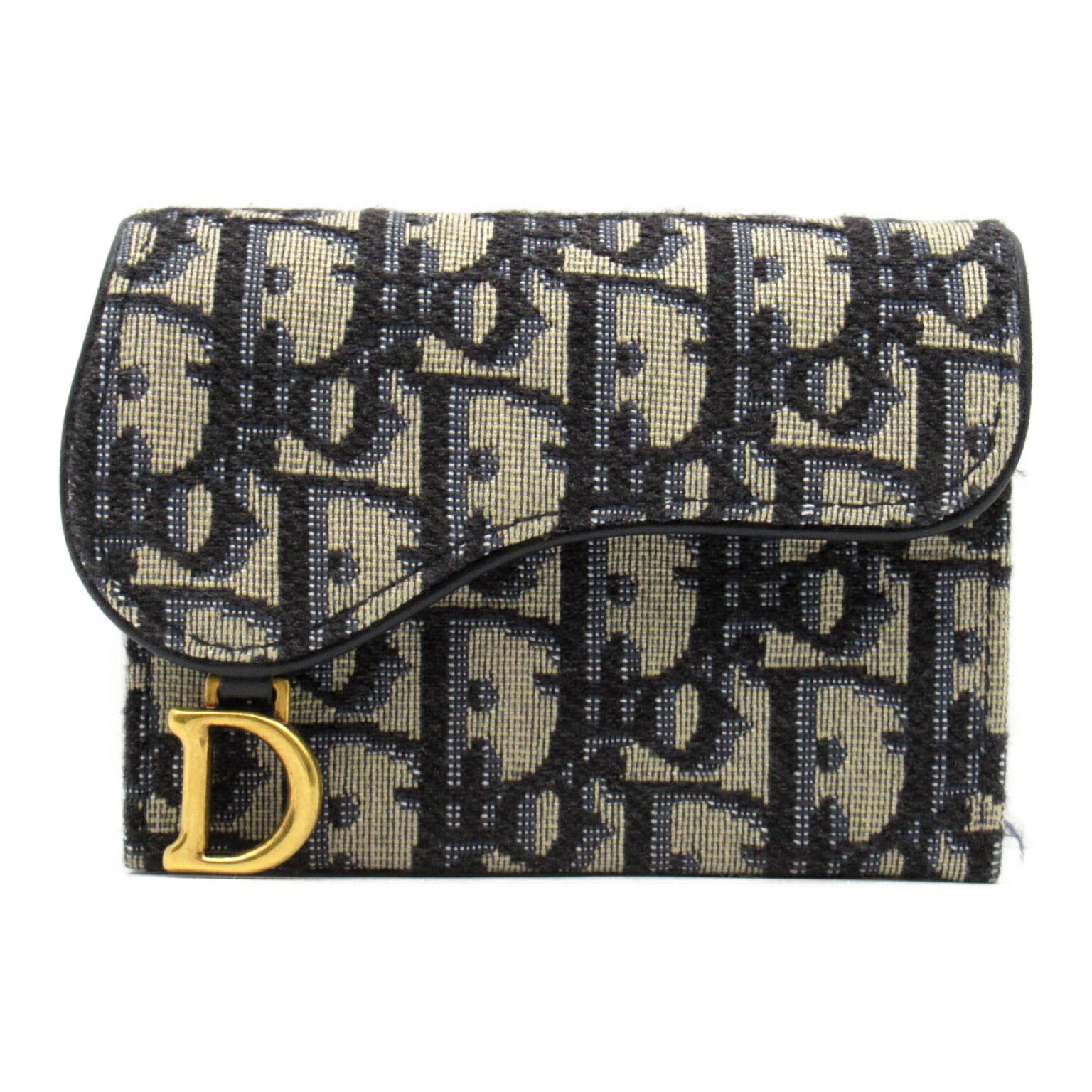 Dior Canvas Card Case Navy