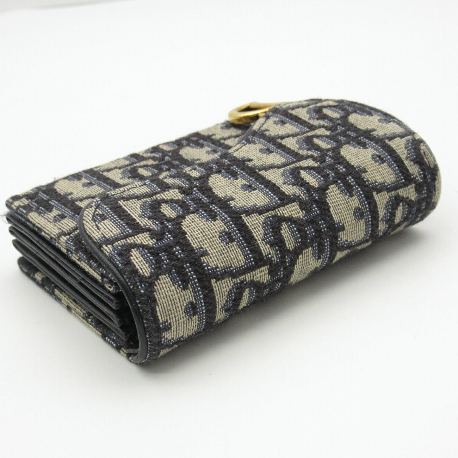 Dior Canvas Card Case Navy