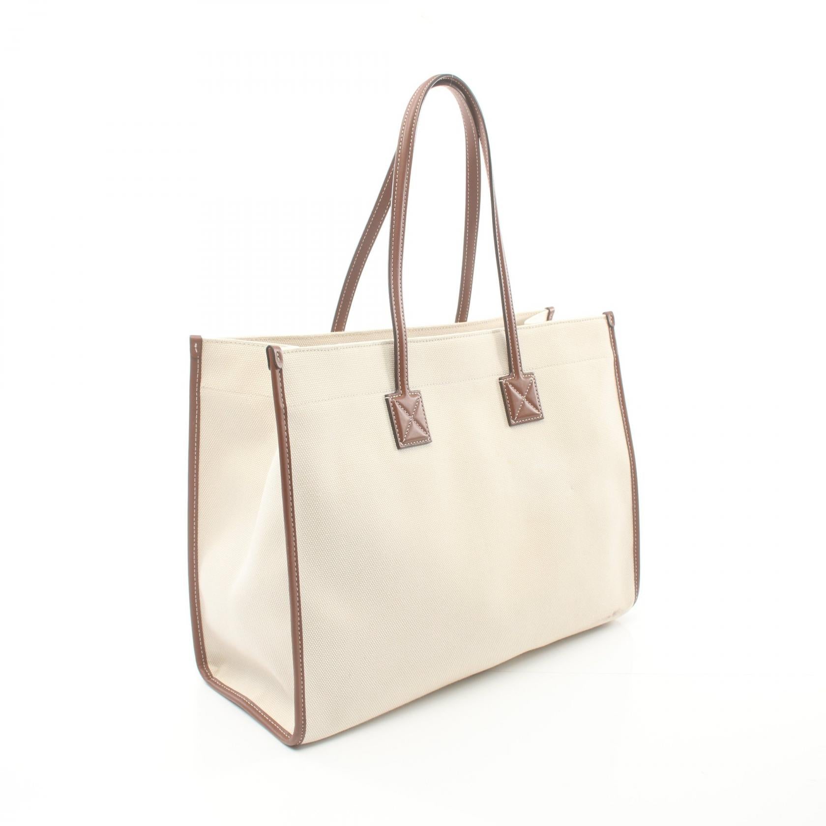 Burberry Canvas Leather Tote Bag