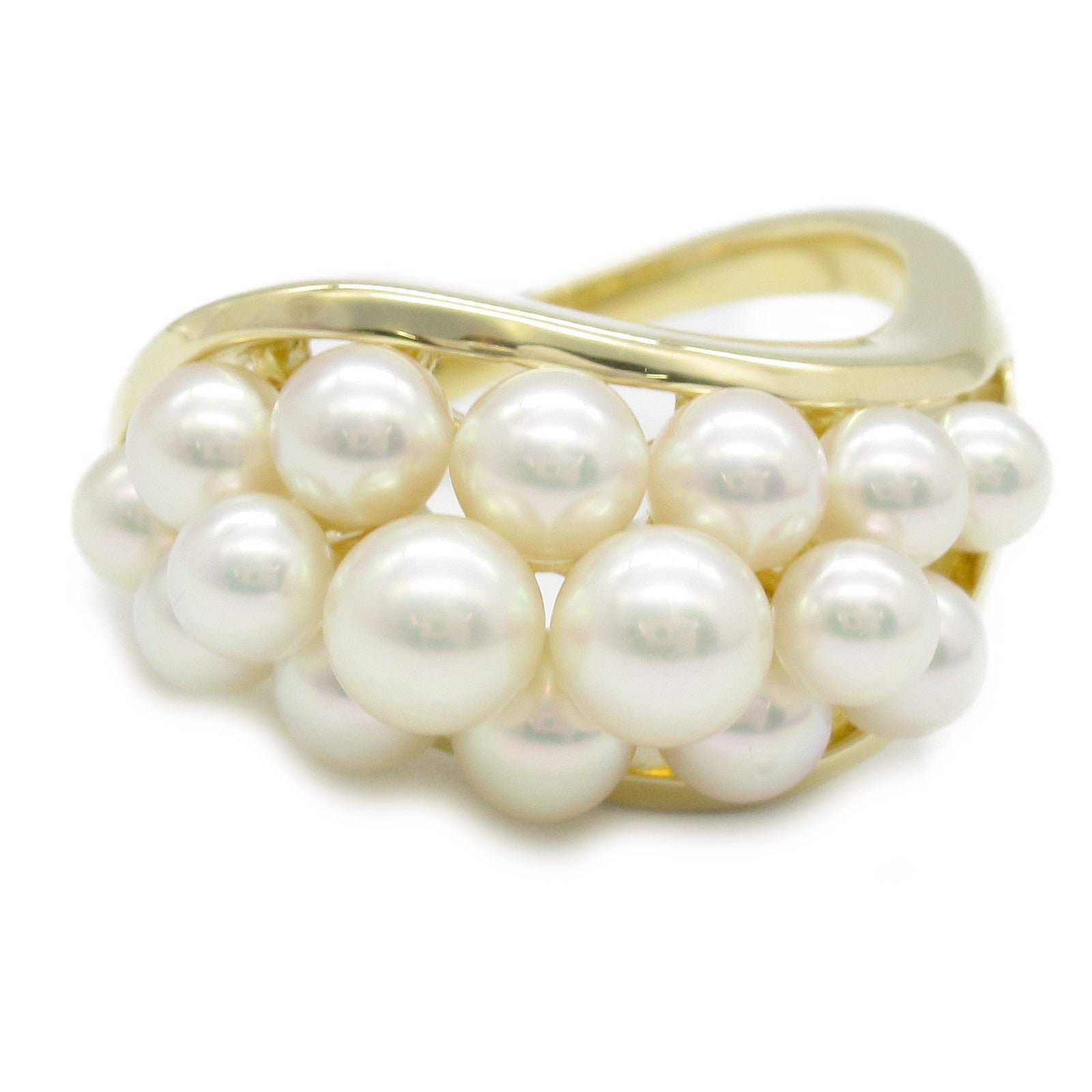 Mikimoto Pearl Ring K18 Yellow Gold