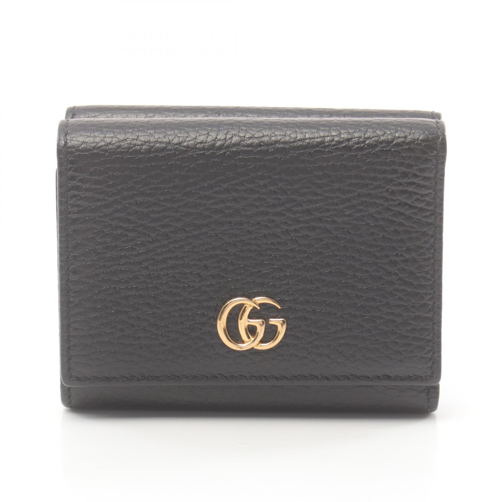 Gucci Leather Marmont Tri-fold Wallet 474746