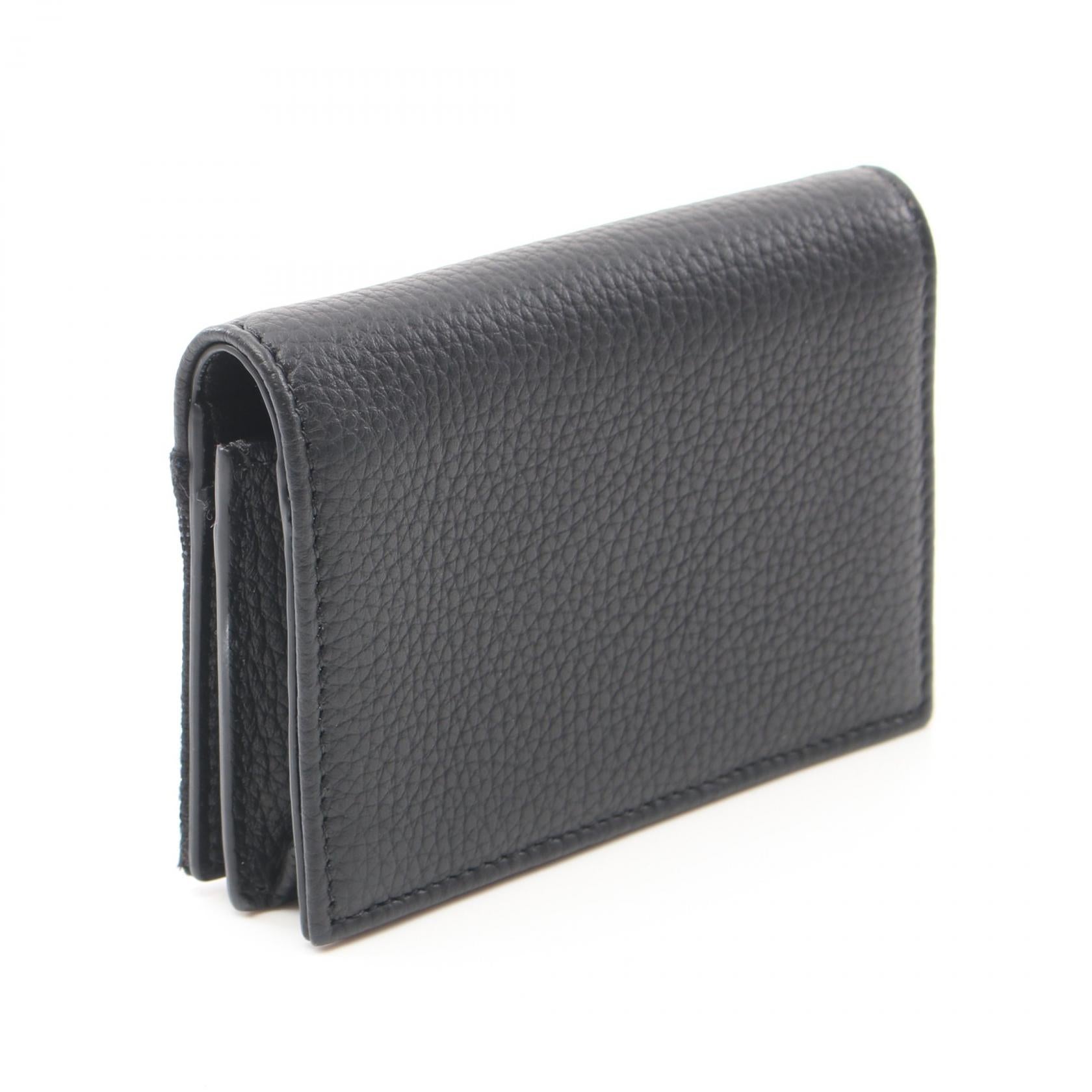 Dior Canvas Leather Card Case Black