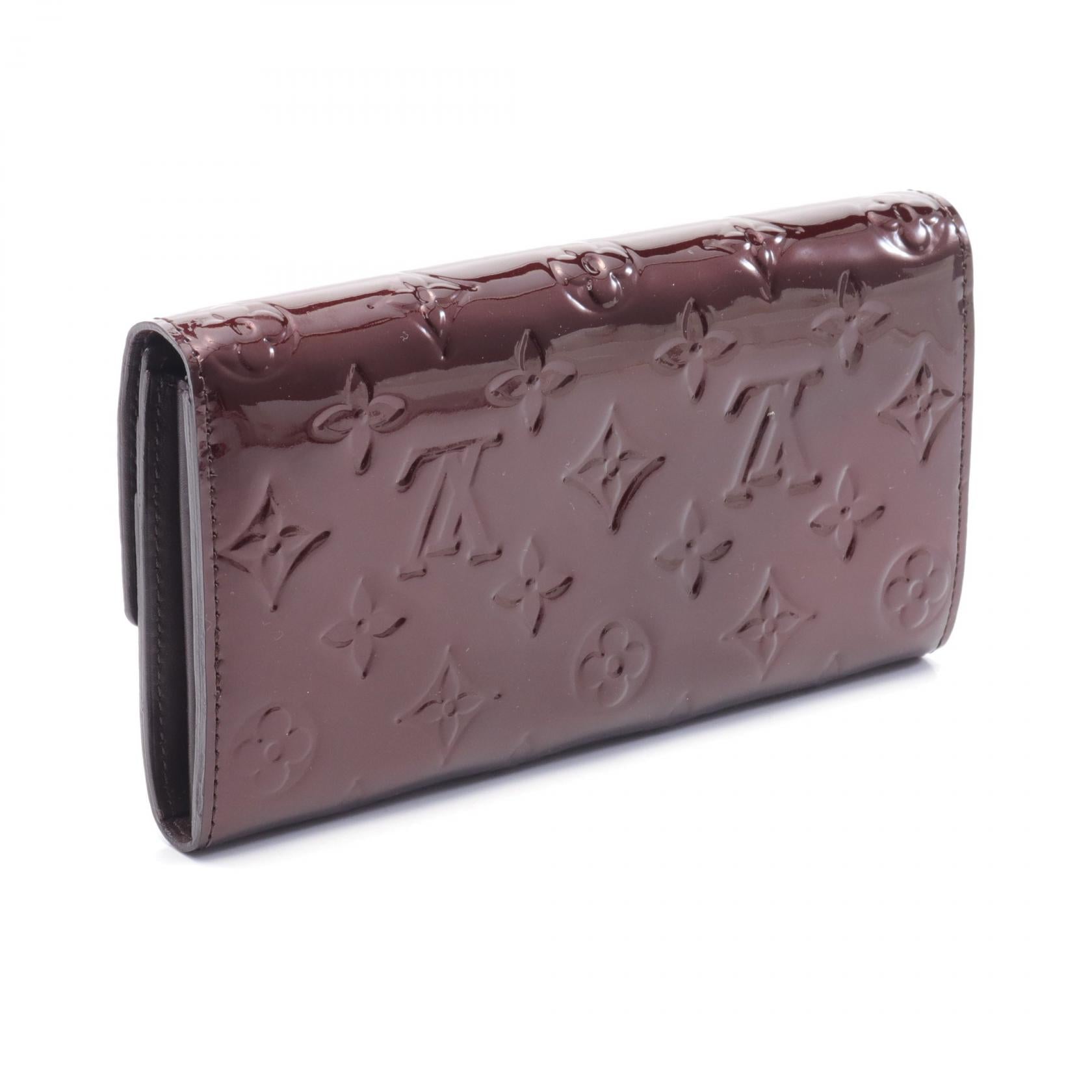 Louis Vuitton Monogram Vernis Sarah Wallet Amarante