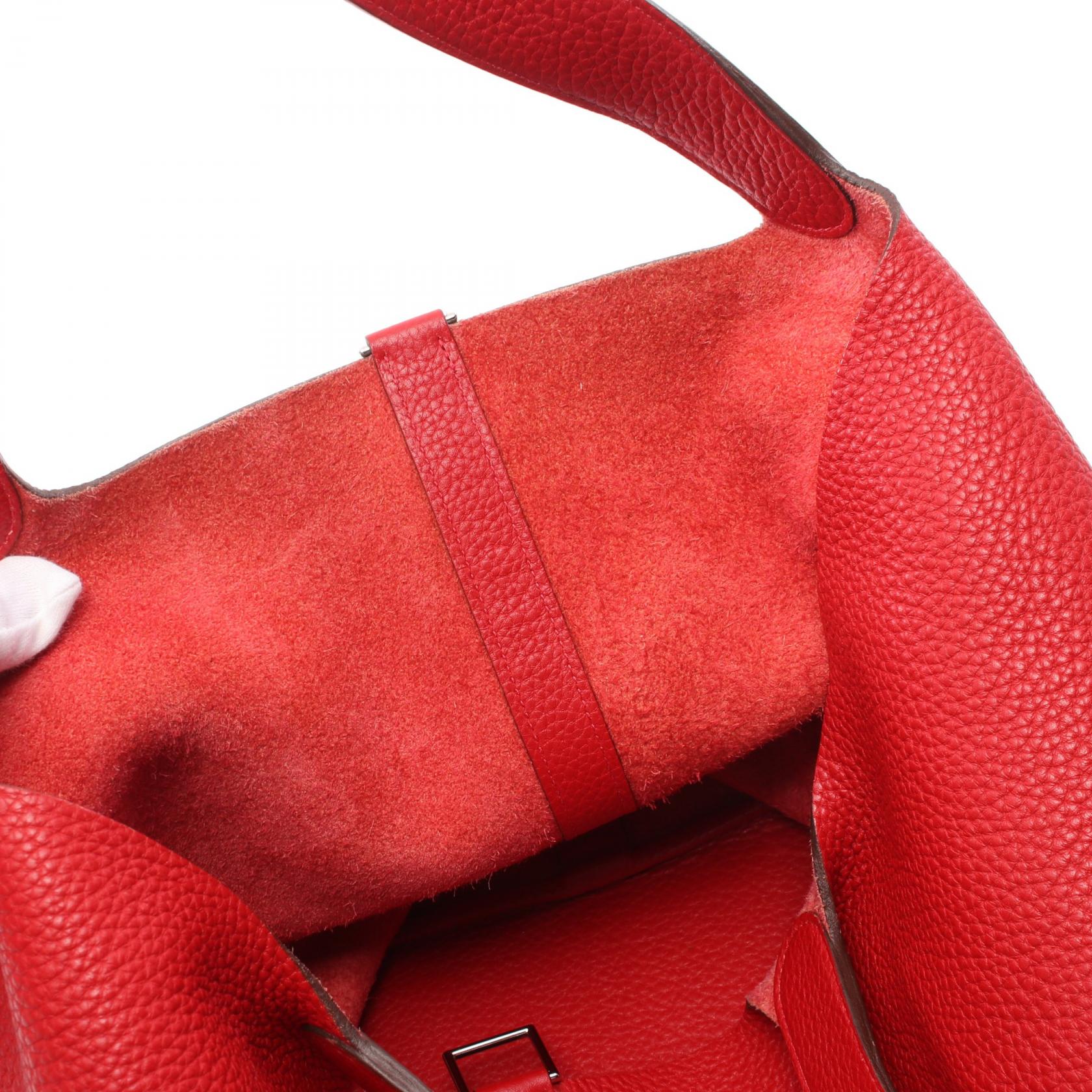 Hermes Picotin Lock GM Handbag Red