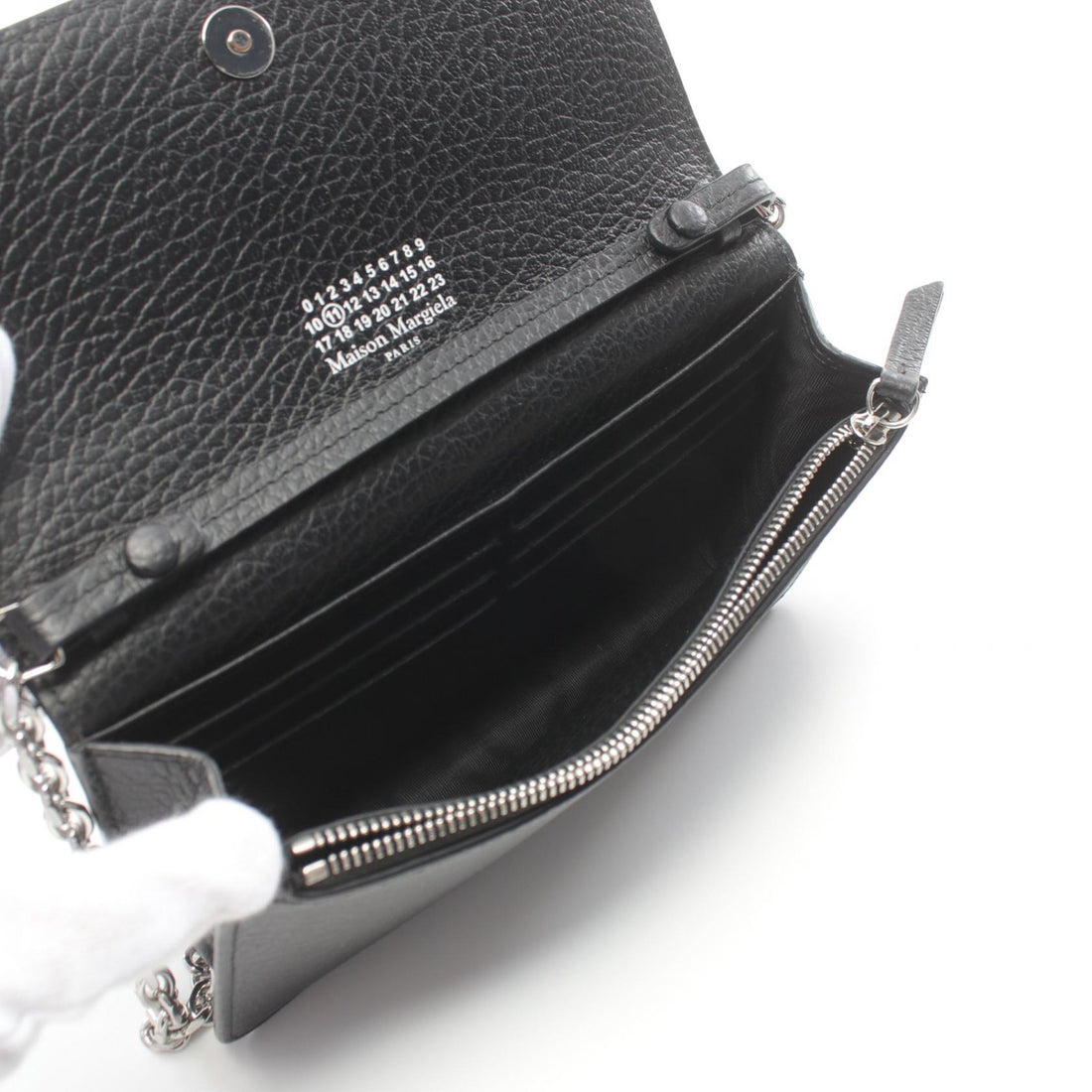 Maison Margiela Leather Shoulder Bag Black