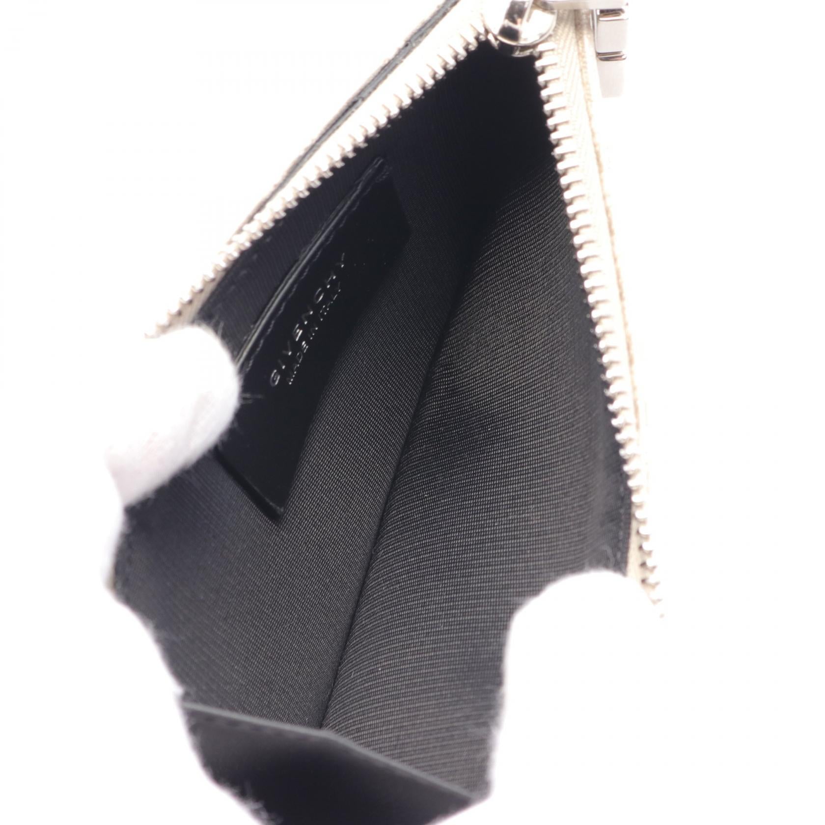 Givenchy Canvas Leather Coin Case Wallet