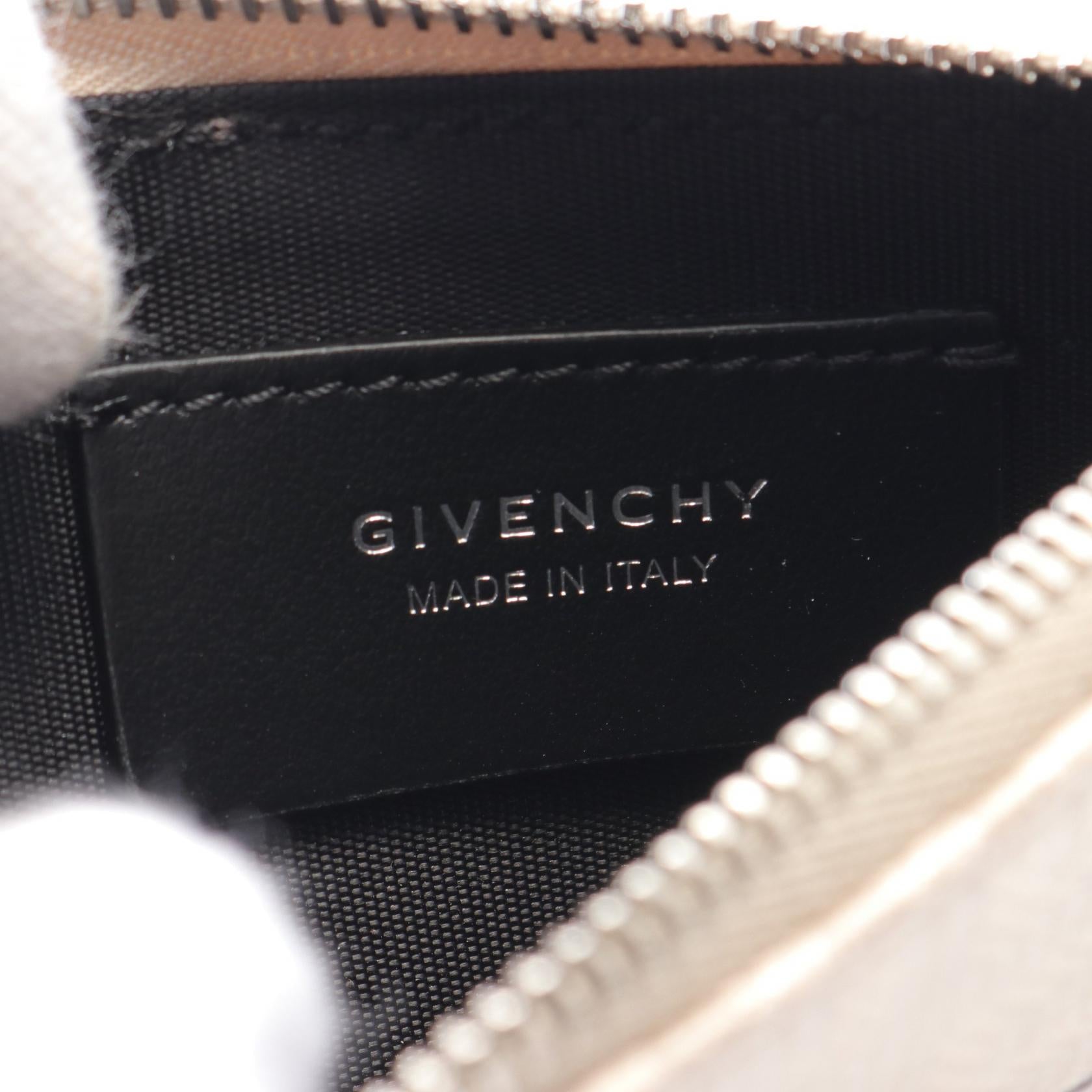 Givenchy Canvas Leather Coin Case Wallet