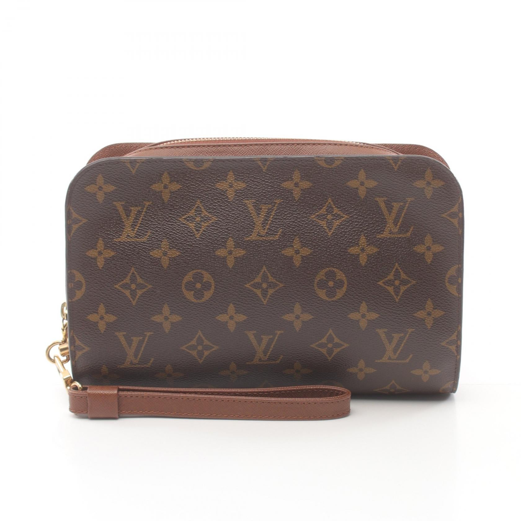 Louis Vuitton Orsay Clutch Bag Monogram Brown