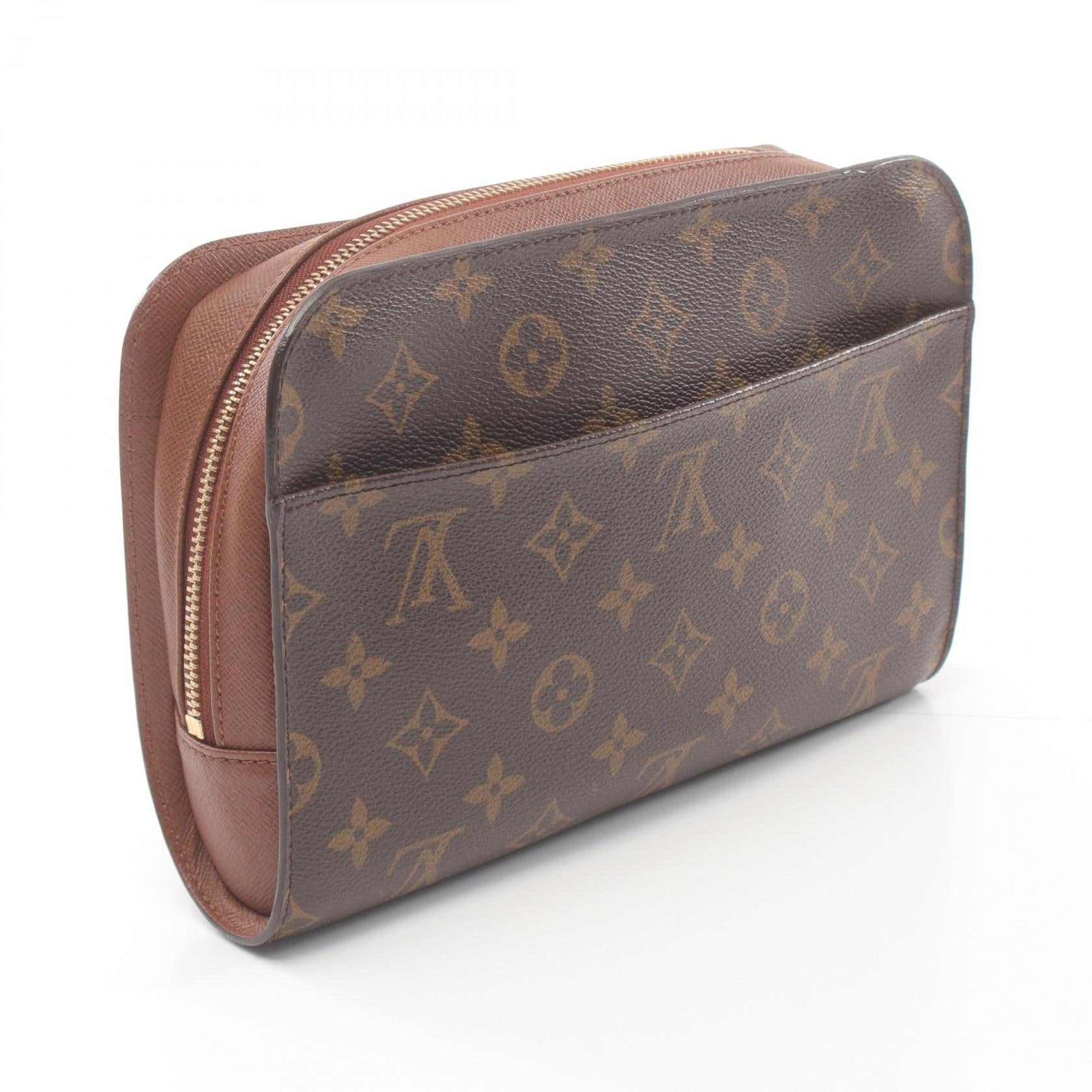 Louis Vuitton Orsay Clutch Bag Monogram Brown