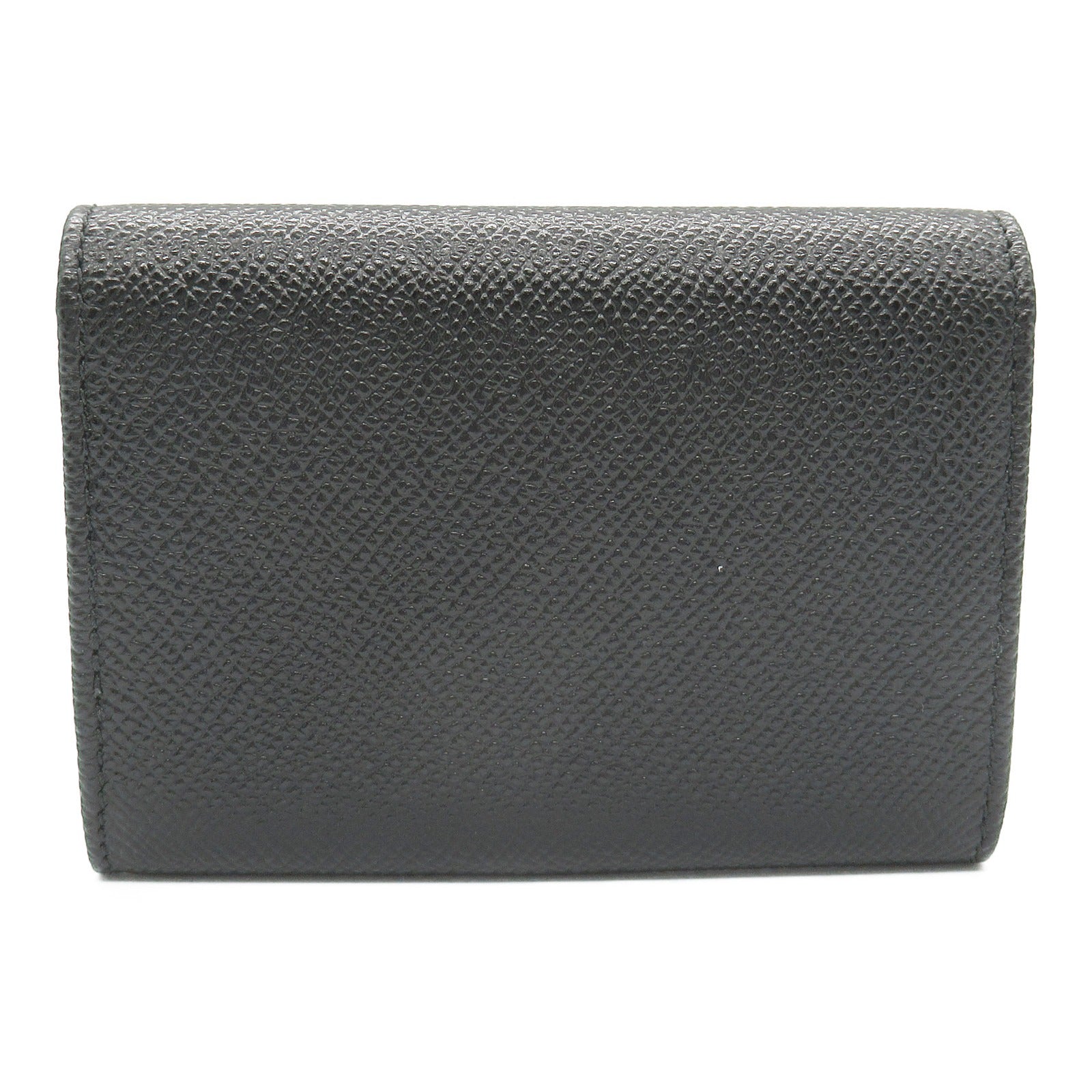 Bvlgari Leather Coin Purse Wallet Black