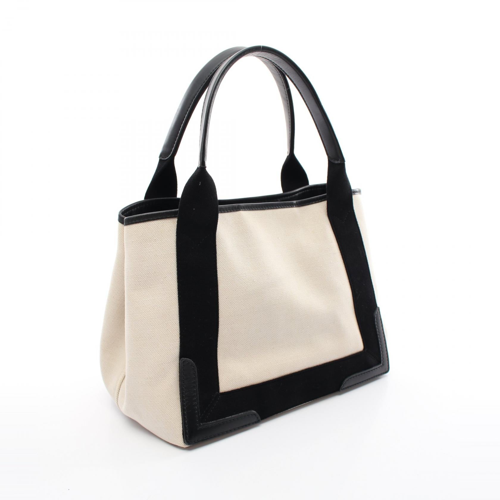 Balenciaga Canvas Leather Navy Cabas S Tote