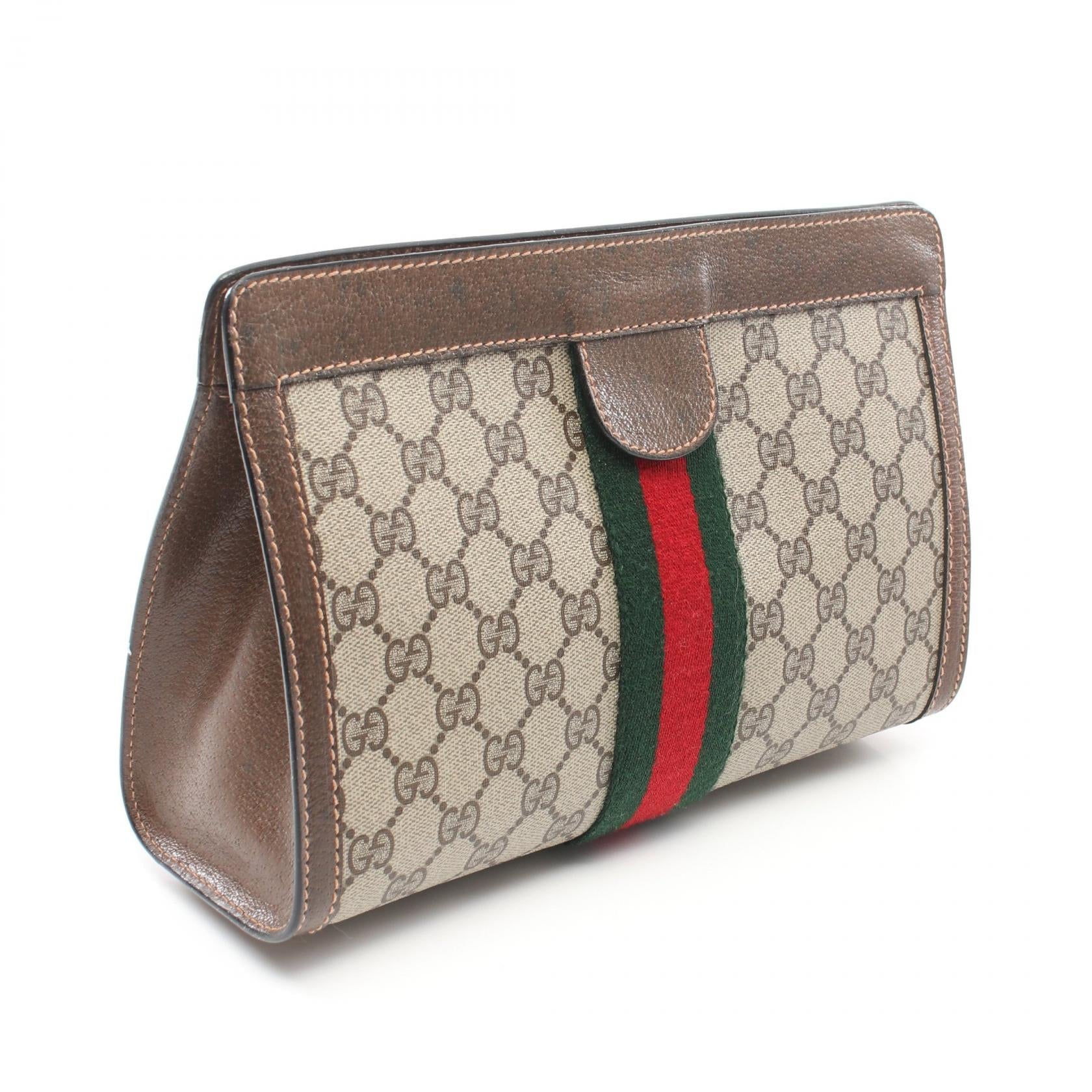 Gucci GG Plus Sherry Line Clutch Bag