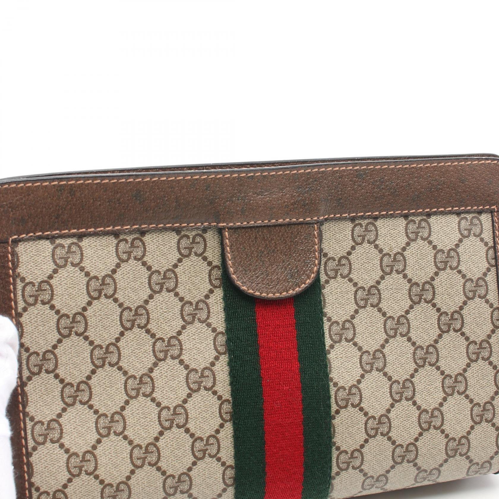 Gucci GG Plus Sherry Line Clutch Bag