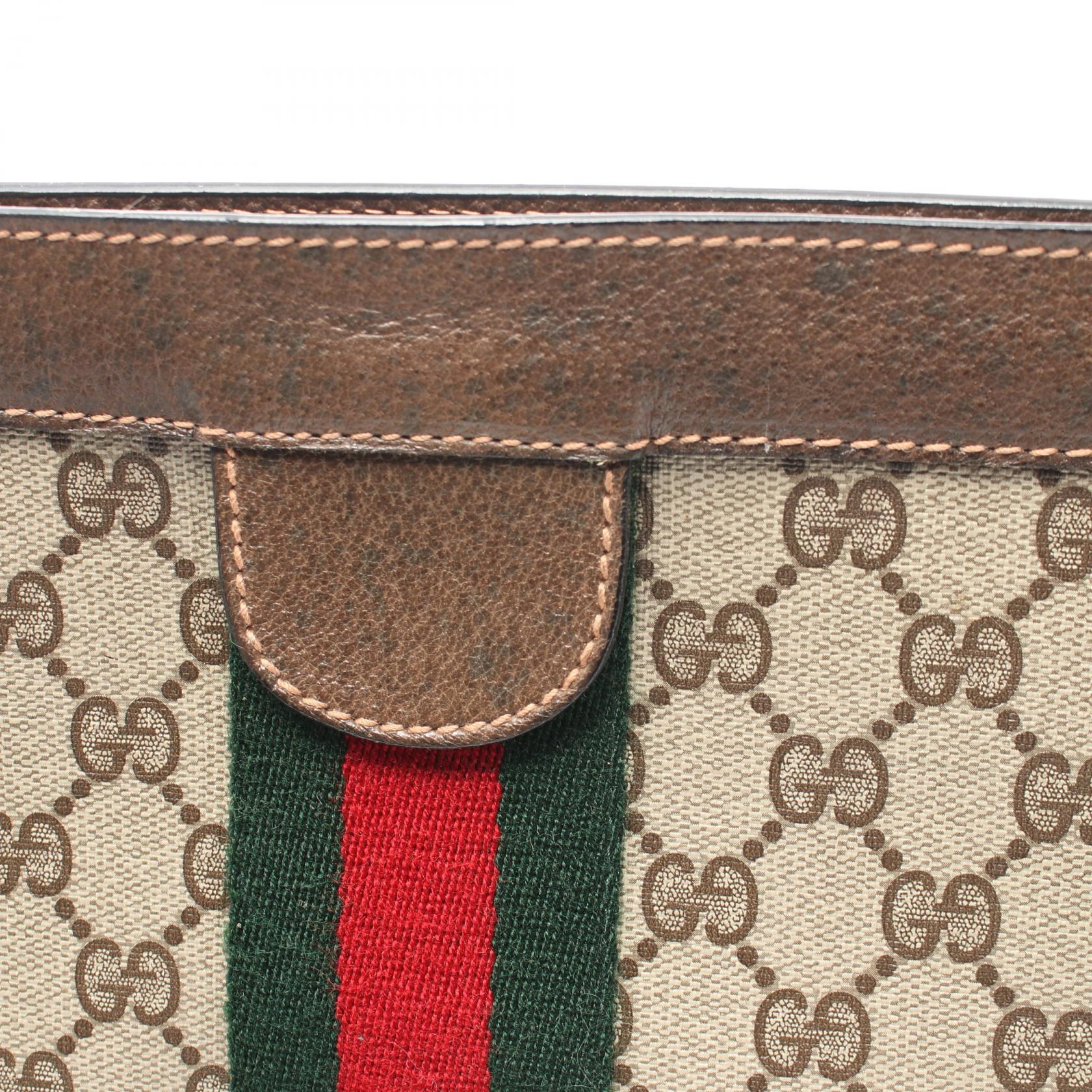 Gucci GG Plus Sherry Line Clutch Bag