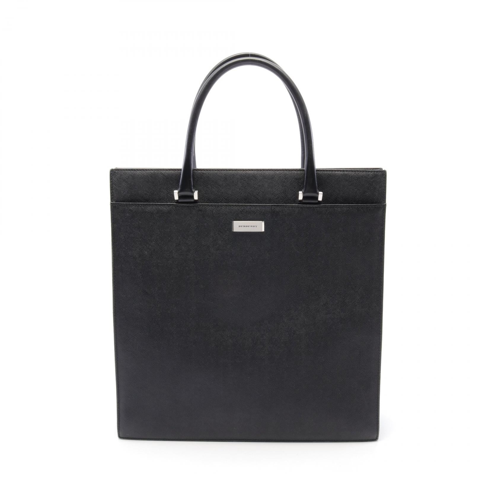 Burberry Leather Tote Bag Black