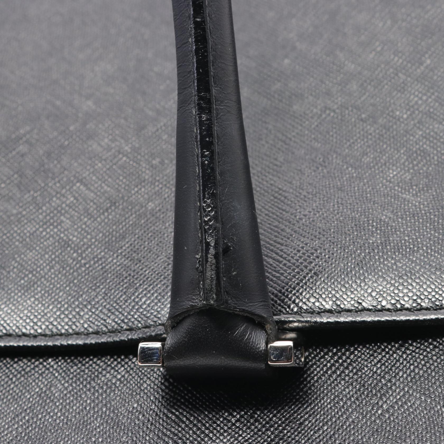 Burberry Leather Tote Bag Black