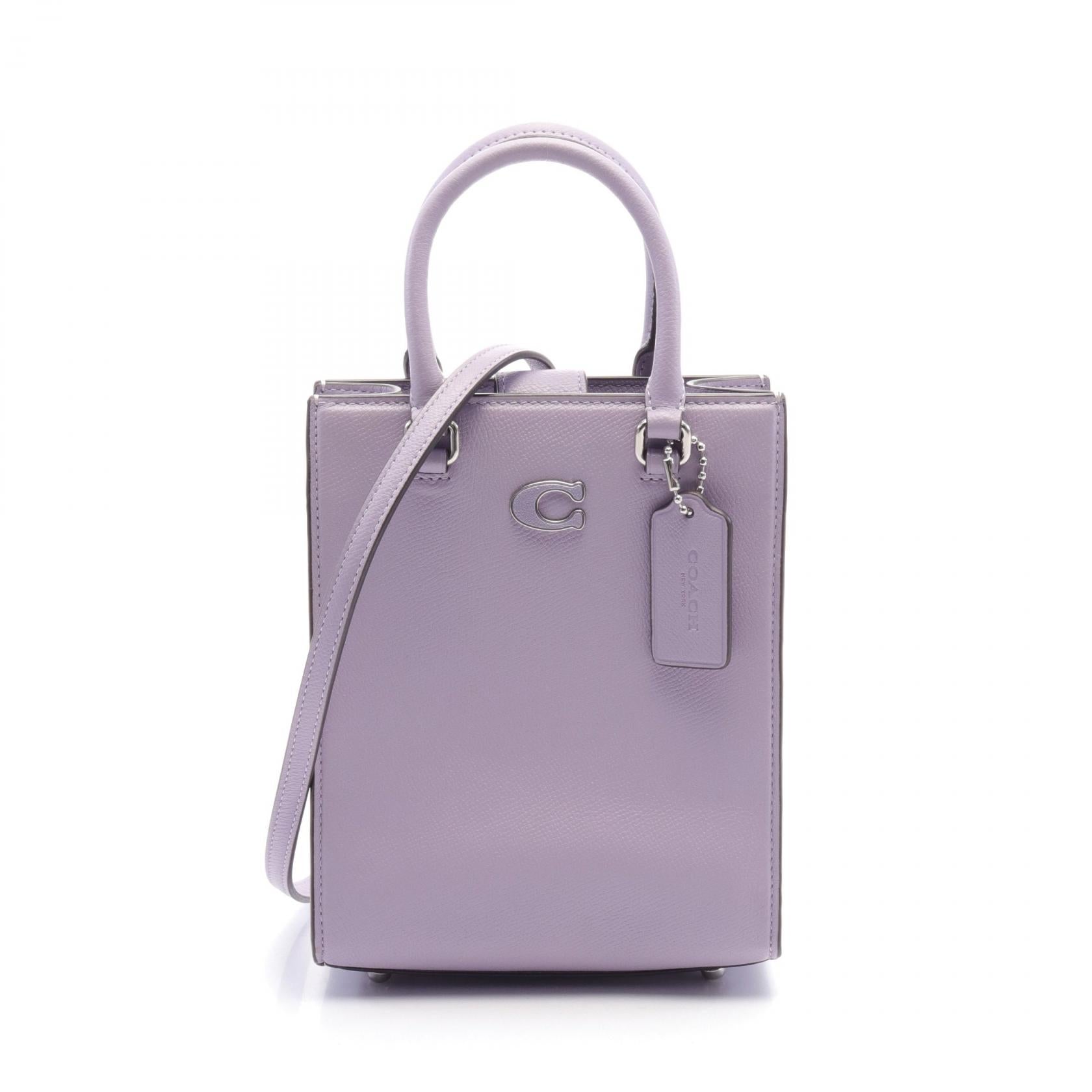 Coach Leather Handbag Purple