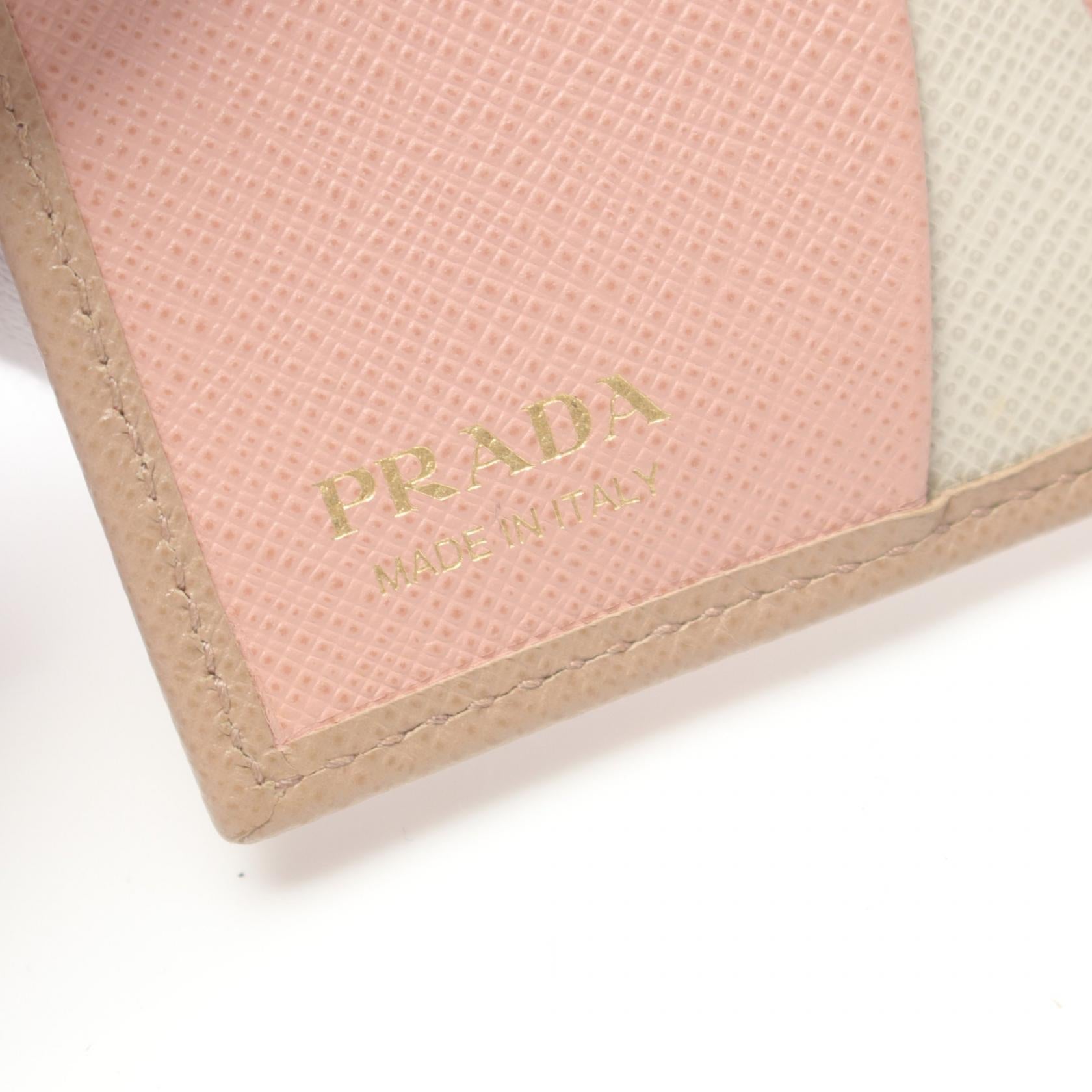 Prada Saffiano Multicolor Bifold Wallet